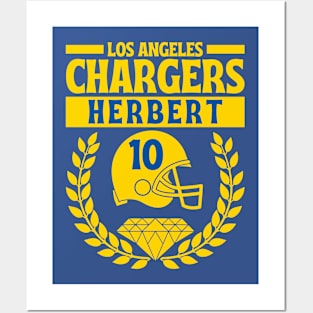 Los Angeles Chargers Herbert 10 American Football Posters and Art